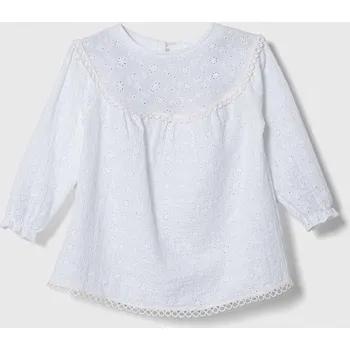 Dívčí šaty Dětské bavlněné šaty Jamiks JOVITE.or.Suki.JZG256.G bílá 00X, vel. 74