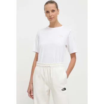 Bavlněné tričko Columbia North Cascades bílá barva, 2036593 00A, vel. XS