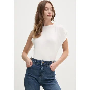 Bavlněné tričko Pepe Jeans FLEURINE PL505960 béžová 01X, vel. S