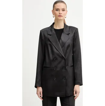 Dámské sako Sako Guess JEMMA černá barva, W5BN83 WH9B0 W5BN83.WH9B0 99X, vel. L