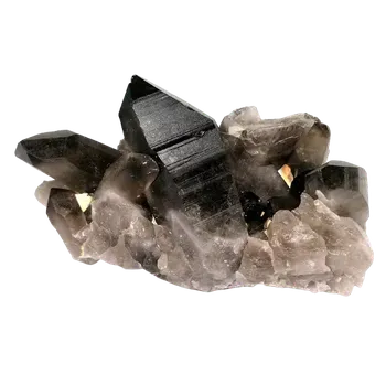 Přírodní kámen Záhněda drúza s velkými hroty – 822 g přírodní krystal pro očistu prostoru