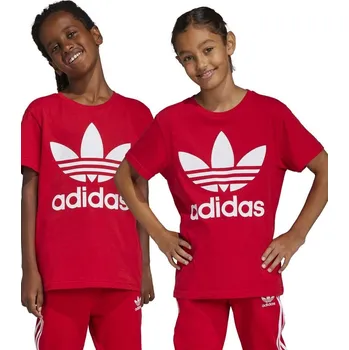 Pánské tričko Bavlněné tričko adidas Originals TREFOIL IB9929 červená 33X, vel. 164