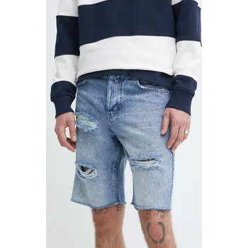 Pánské kraťasy Džínové šortky Karl Lagerfeld Jeans pánské 241D1117 modrá 55J, vel. 28