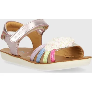 Dívčí sandály Dětské kožené sandály Shoo Pom GOA MULTI růžová barva Q4NGDH04.25.27 03X, EUR 25
