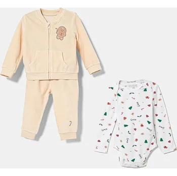 Kojenecká sada Guess béžová barva, P4BG04 KAVN0 P4BG04.KAVN0.9BYH 08X, vel. 68-76