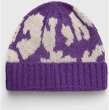 Čepice Dětska čepice United Colors of Benetton fialová barva, z tenké pleteniny 106QHA008.P.SEASONAL 45X, vel. 48