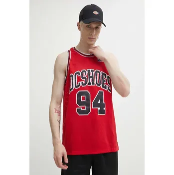 Pánské tričko Tričko DC Shy Town červená barva, ADYKT03230 33X, vel. M