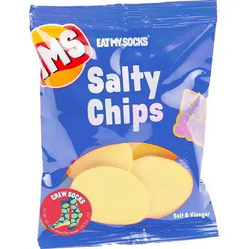 Pánské oblečení Dětské ponožky Eat My Socks Salty Chips Blue EMSNOCCHIPB vícebarevná MLC