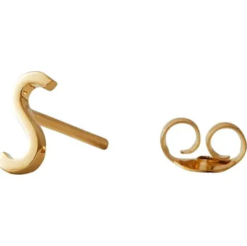 Náušnice Pozlacené stříbrné náušnice Design Letters 90401001S zlatá GLD, vel. ONE SIZE