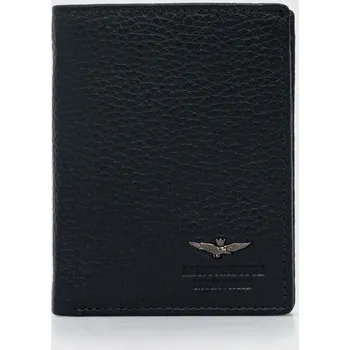 Kožená peněženka Aeronautica Militare tmavomodrá barva, AM186 59X, vel. ONE SIZE