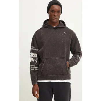 Pánská mikina Bavlněná mikina Puma UNTERGRUND 626664 černá 99X, vel. S