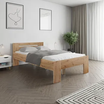 Postel Max-i Manželská postel DALSY 140x200 dub artisan
