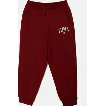 Dětské tepláky Puma SQUAD Sweatpants 681781 burgundské 83X, vel. 128
