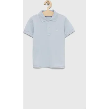 Dětská móda Dětská bavlněná polokošile United Colors of Benetton 3089G3008.P.NOS modrá 05X, vel. 110