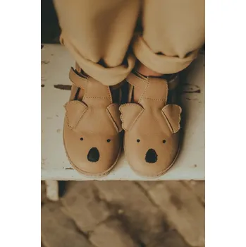 Dámské polobotky Dětské semišové polobotky Donsje Xan Classic Shoes Koala béžová barva, 2010003 2010003.22.28 80X, EUR 28