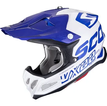 Helma na motorku SCORPION přilba VX-22 AIR Updown white/blue/blue - XL