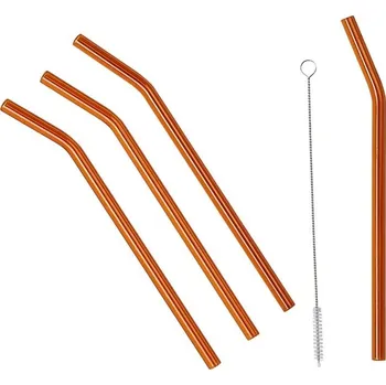 Sada brčka s kartáčem Broste Copenhagen 4-pack 14496200 oranžová 28X