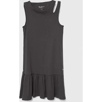 Dívčí šaty Dívčí šaty Pepe Jeans ROMINA PG951662 šedá 90Y, vel. 152