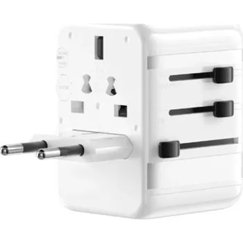 Pouzdro na mobilní telefon WG - Univerzální cestovní síťová nabíječka GaN pro hlavní světové elektrické sítě / PD 20W / white 13116