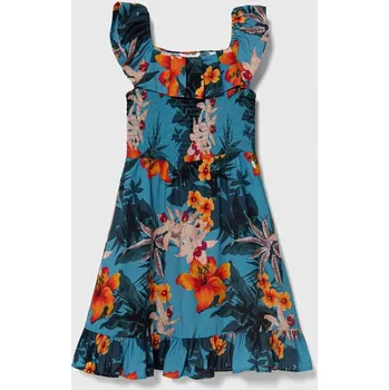 Dámské oblečení Dívčí šaty Guess J4GK15.WG5S2.PPYH tyrkysová 67X, vel. 125-135