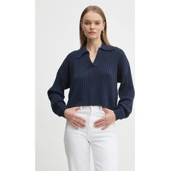 Dámský svetr Svetr Hollister Co. dámský, tmavomodrá barva, lehký, KI350-4170 KI350.4170.200 59X, vel. M