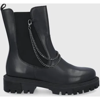 Dámská obuv Kožené kotníkové boty Wojas 5506451 černá 99X, EUR 36