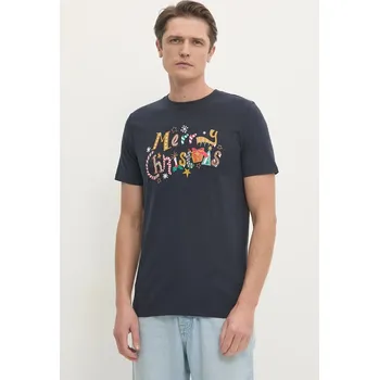 Bavlněné tričko Lindbergh 30.400311.NAVY námořnická modř 59X, vel. M