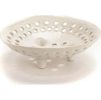 Dekorativní miska home & lifestyle bílá barva 157325 00X