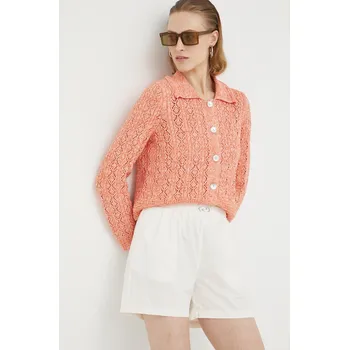 Dámské kraťasy Kraťasy Résumé dámské, béžová barva, hladké, high waist 16820931 01X, vel. 36