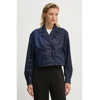 Džínová bunda G-Star dámská, tmavomodrá barva, přechodná, D25339-4639 D25339.4639 59X, vel. M