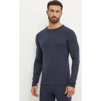 Pánské tričko Funkční triko s dlouhým rukávem Peak Performance Magic tmavomodrá barva, G79887 59X, vel. S