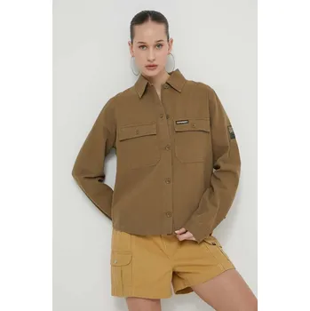 Oblečení a móda Bavlněná košile Superdry W4010427A.03O zelená 97X, vel. M