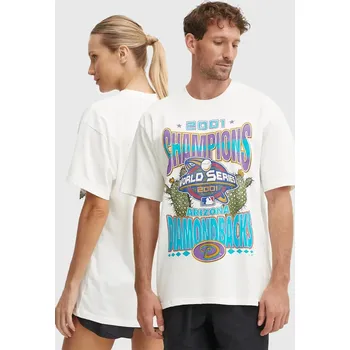 Bavlněné tričko 47 brand MLB Arizona Diamondbacks BU029TMYIHQ632880SS béžová 01X, vel. M