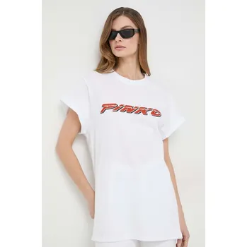 Pánské tričko Tričko Pinko bílá barva, 103138.A1P7 00X, vel. M