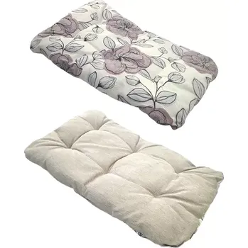 Pelíšek pro psa Matrace pro psa 126x78x11 Béžový vzor růže