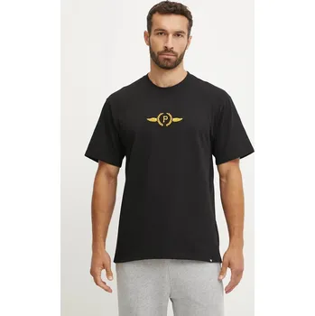 Pánské tričko Bavlněné tričko 47 brand MLB Pittsburgh Pirates BB020TMQOGU627517JK černá 99X, vel. M