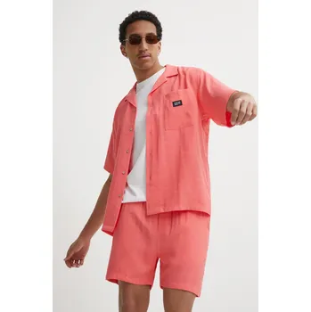 Pánská košile Košile Kaotiko pánská, oranžová barva, relaxed AO017.01.1900 32X, vel. S