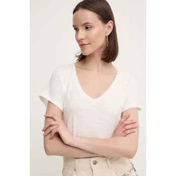 Pánské tričko Bavlněné tričko Pepe Jeans EZZY PL505884 béžová 01X, vel. M