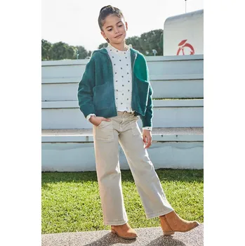 Dívčí kalhoty Dětské rifle Mayoral 7546.8D.Junior.9BYH béžová 08X, vel. 157