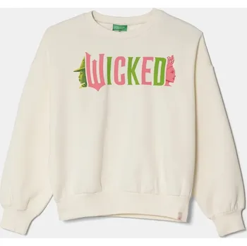 Chlapecká mikina Dětská mikina United Colors of Benetton 3FE1C10OI.G.Seasonal béžová 08X, vel. 130