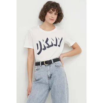 Pánské tričko Bavlněné tričko Dkny bílá barva, D2A4A0AT 00X, vel. M