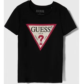 Chlapecké tričko Dětské tričko Guess černá barva J2YI51.K6YW1.PPYH 99X, vel. 167