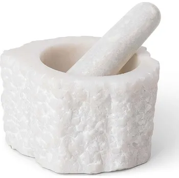 Hmoždíř Hmoždíř s paličkou ferm LIVING Petra Mortar 1104264886 bílá 00X