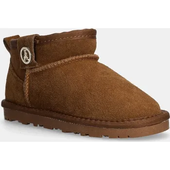 Dívčí sněhule Semišové sněhule Patrizia Pepe Girl béžová barva, PPJ793 PPJ793.30.34 80X, EUR 31