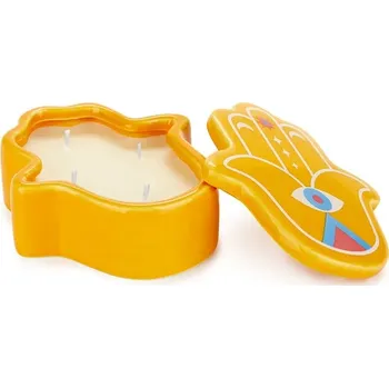 Svíčka Sójová svíčka Balvi Lucky Hand žlutá barva 27920. 11X