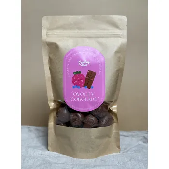 Sušené ovoce Jahody v mléčné čokoládě - 250 g