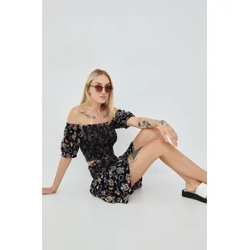 Dámská halenka Halenka Superdry dámská, černá barva, vzorovaná W6011290A.6WW 99X, vel. M