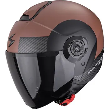 Helma na motorku SCORPION přilba EXO-CITY II Sheer matt brown-black - L