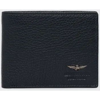 Kožená peněženka Aeronautica Militare tmavomodrá barva, AM182 59X, vel. ONE SIZE