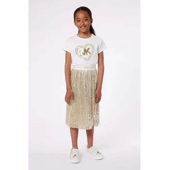 Dámská sukně Dětská sukně Michael Kors žlutá barva, midi, áčková R30043.114.150 10X, vel. 150